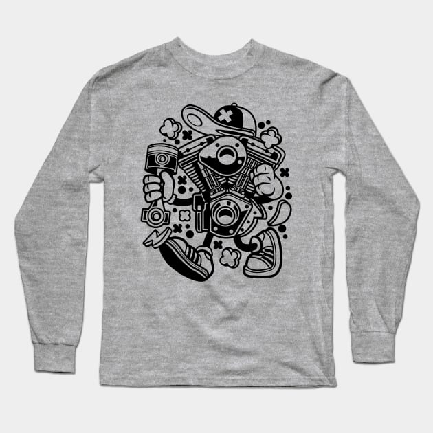 Engine replacement Long Sleeve T-Shirt by Superfunky